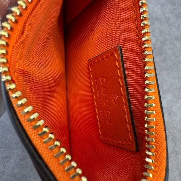 Gucci Luce Orange Card Case Wallet Holder - Picture 10 of 12